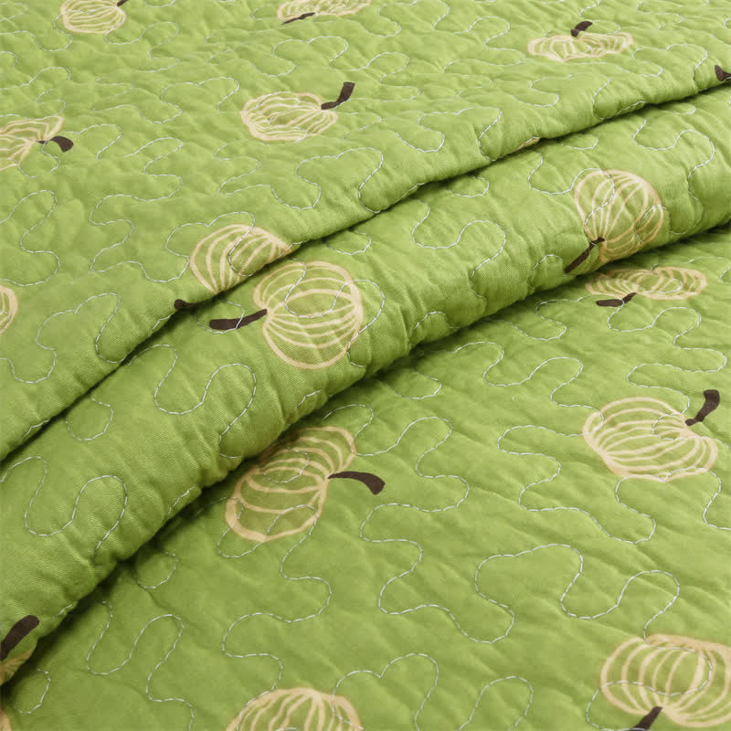 Couette en coton avec imprimé orange frais