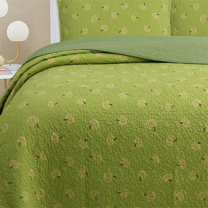Couette en coton avec imprimé orange frais