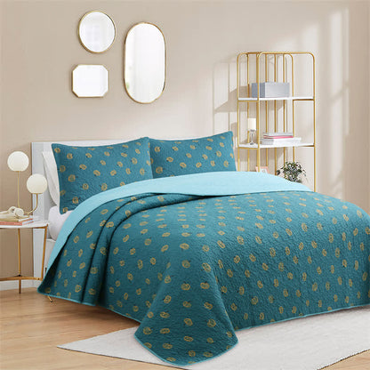 Couette en coton avec imprimé orange frais