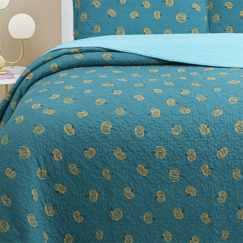 Couette en coton avec imprimé orange frais