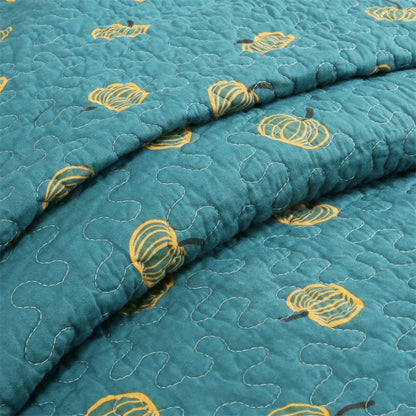 Couette en coton avec imprimé orange frais
