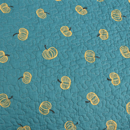 Couette en coton avec imprimé orange frais