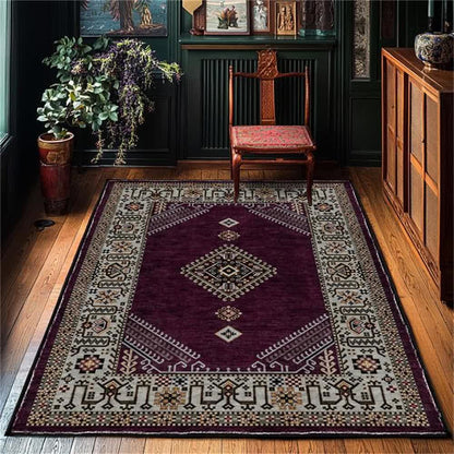 Tapis moelleux de style ethnique persan au style rétro