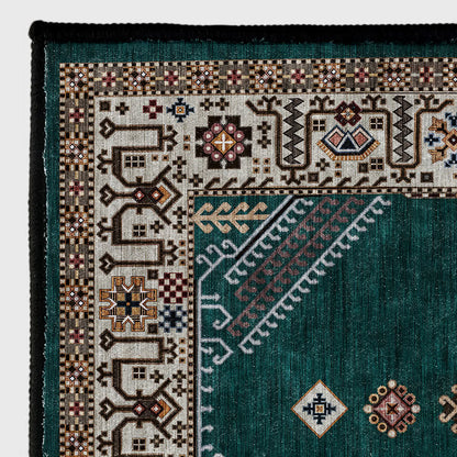Tapis moelleux de style ethnique persan au style rétro