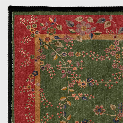 Tapis pliable antidérapant à motif floral rétro