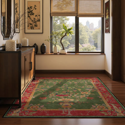 Tapis pliable antidérapant à motif floral rétro
