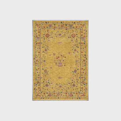 Tapis pliable d'intérieur/extérieur à motif floral rétro