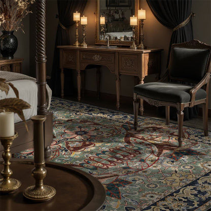 Tapis lavable intérieur/extérieur avec tête de mort gothique
