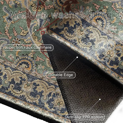 Tapis lavable intérieur/extérieur avec tête de mort gothique