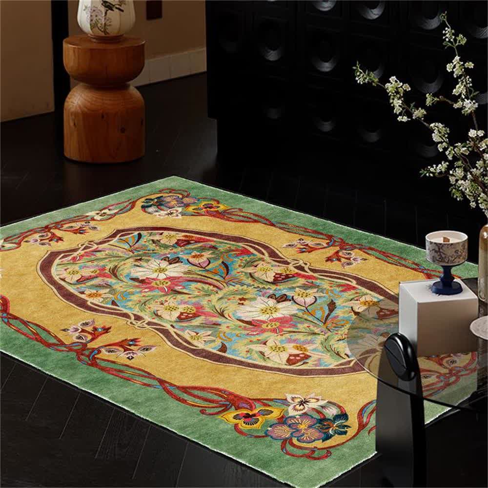 Tapis antidérapant pour l'intérieur et l'extérieur de style pastoral