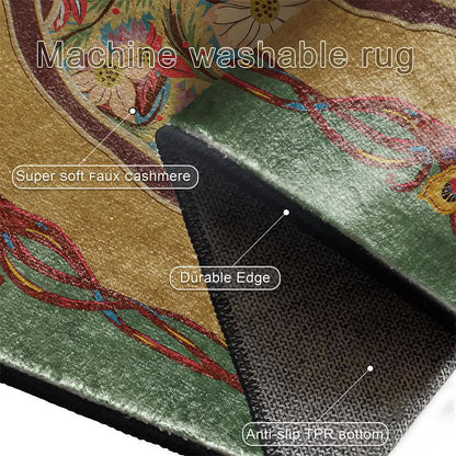 Tapis antidérapant pour l'intérieur et l'extérieur de style pastoral