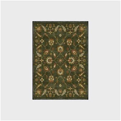 Tapis antidérapant d'intérieur/extérieur à motif floral cachemire