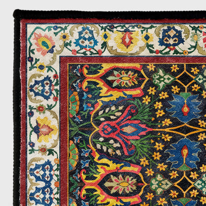 Tapis d'intérieur et d'extérieur coloré à motif floral de style bohème
