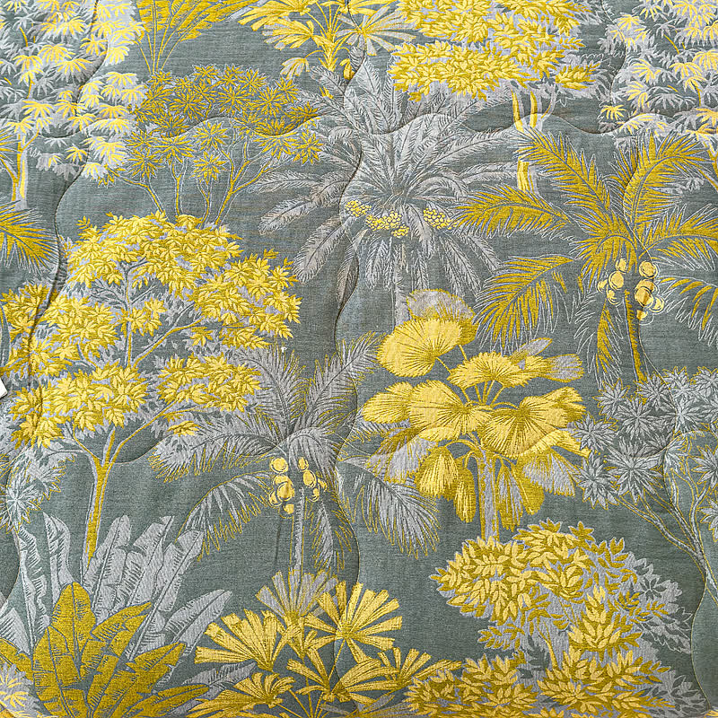 Couverture d'été double épaisseur tropicale vintage en pur coton