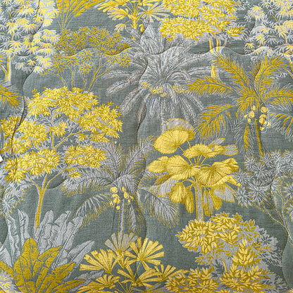 Couverture d'été double épaisseur tropicale vintage en pur coton