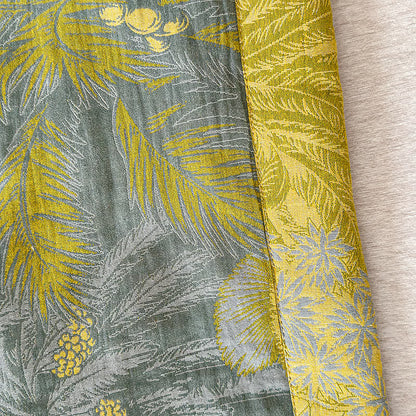 Couverture d'été double épaisseur tropicale vintage en pur coton