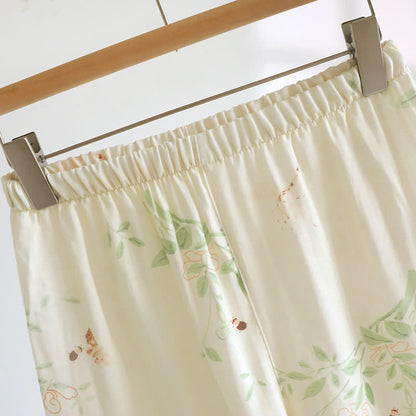 Ensemble de vêtements d'intérieur rembourrés avec volants floraux et papillons