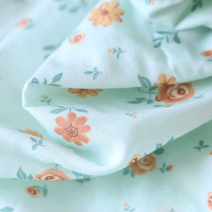 Ensemble pyjama rustique en double gaze de coton à motif floral