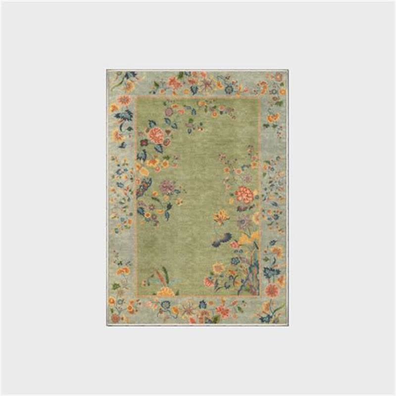 Tapis antidérapant à motifs floraux pour l'intérieur et l'extérieur
