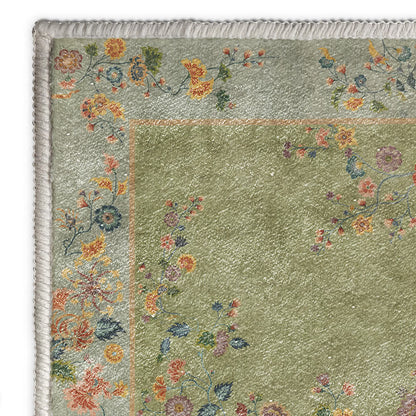 Tapis antidérapant à motifs floraux pour l'intérieur et l'extérieur