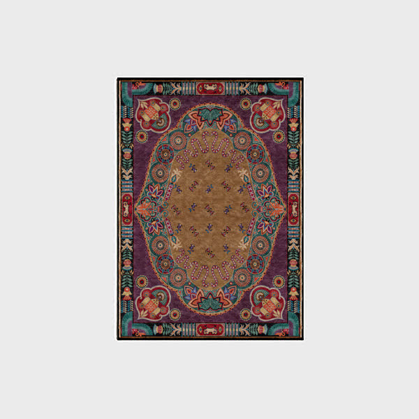 Tapis ethnique vintage pour l'intérieur et l'extérieur