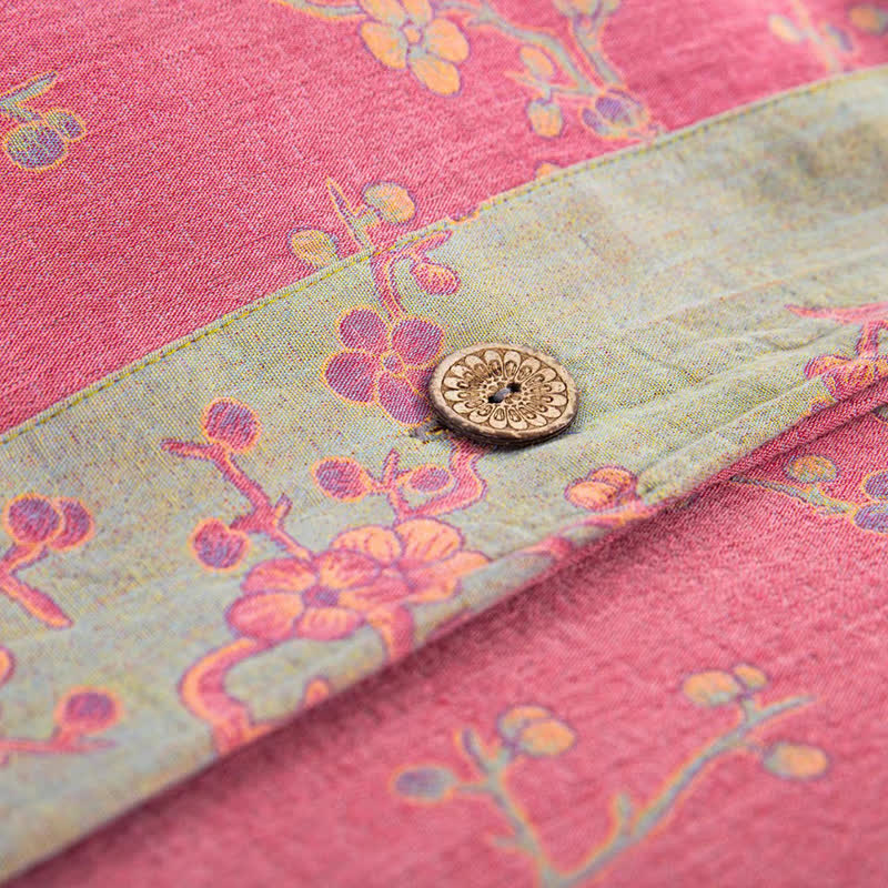 Parure de lit jacquard en gaze de coton Wintersweet (4 pièces)