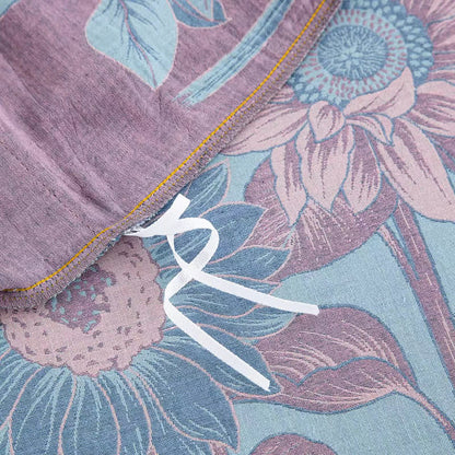 Parure de lit jacquard en gaze de coton tournesol (4 pièces)