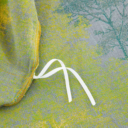 Parure de lit en gaze de coton jacquard à motif arbre (4 pièces)