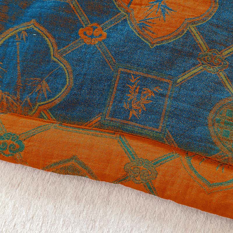 Couverture d'été double couche en bambou rétro en pur coton