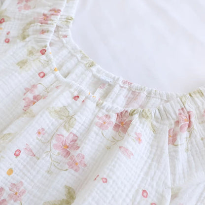 Ensemble de vêtements de détente à manches flottantes et imprimé fleurs de cerisier