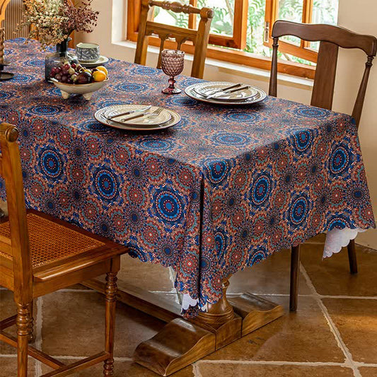 Nappe mandala bohème, imperméable et résistante à l'usure