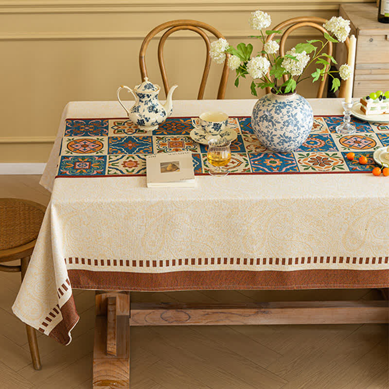 Nappe décorative en jacquard de style marocain