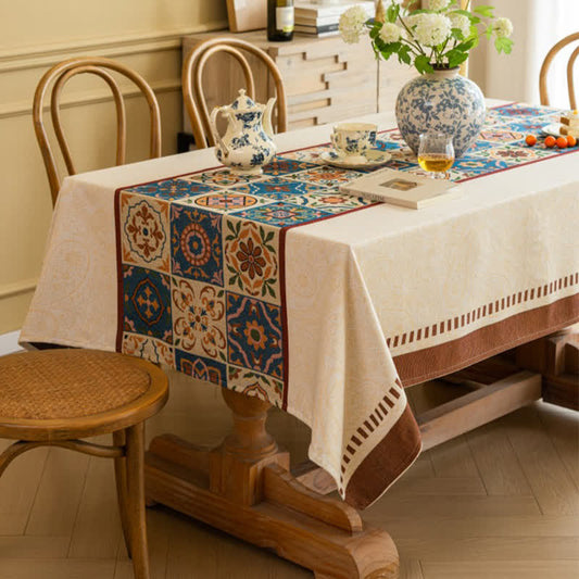 Nappe décorative en jacquard de style marocain