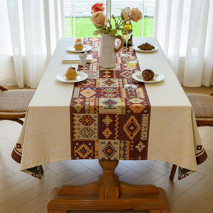Nappe décorative en jacquard de style marocain