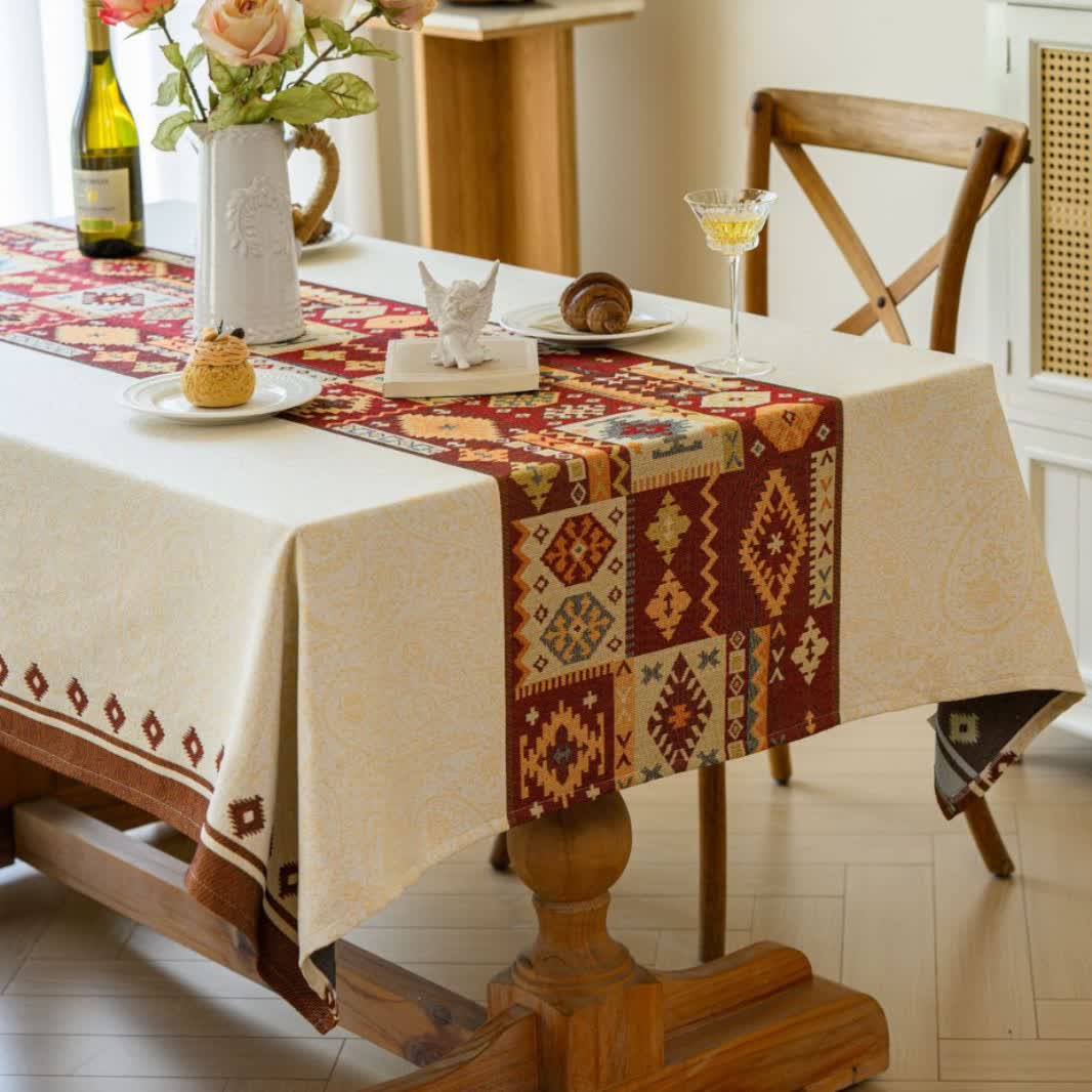 Nappe décorative en jacquard de style marocain