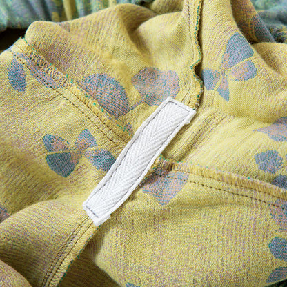 Ensemble de nuit en gaze de coton à motif jacquard et motif rose