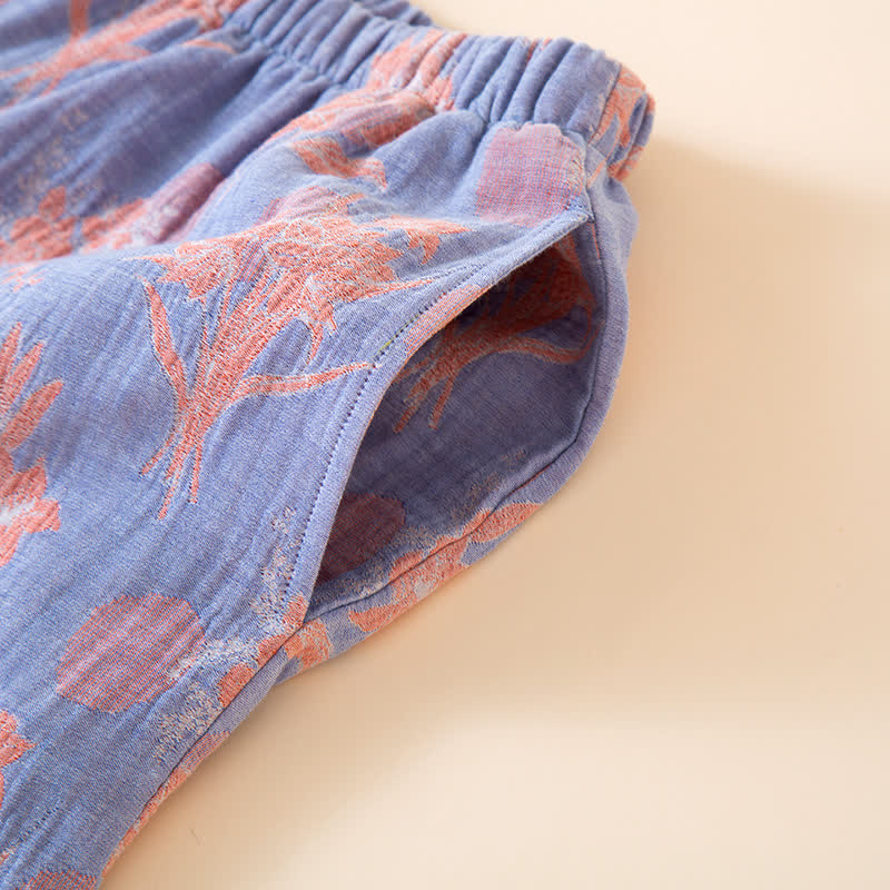 Oriental Lily – Ensemble de nuit en gaze de coton
