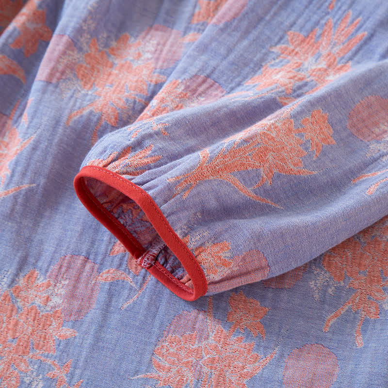 Oriental Lily – Ensemble de nuit en gaze de coton