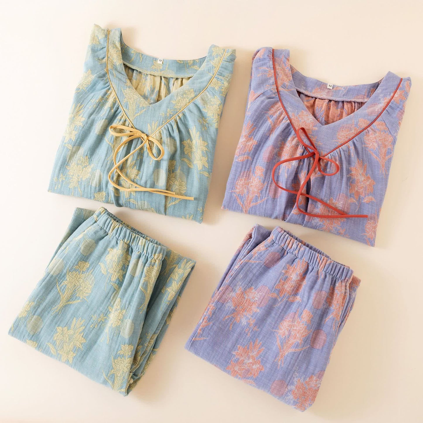 Oriental Lily – Ensemble de nuit en gaze de coton