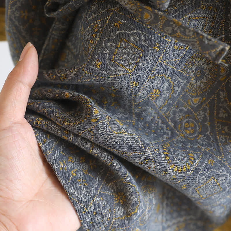 Ensemble pyjama kimono japonais unisexe à motifs géométriques