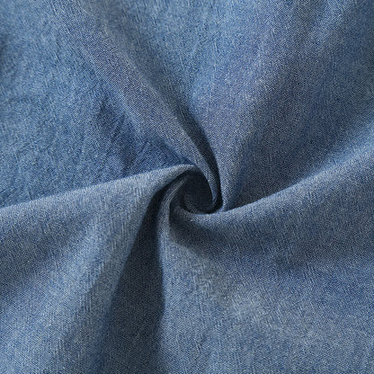 Pyjama kimono uni à col géométrique