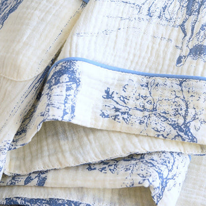 Ensemble de nuit en gaze de coton avec imprimé toile
