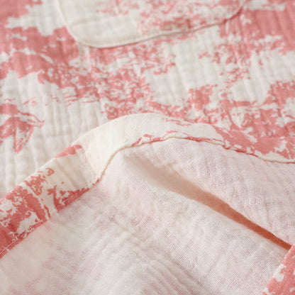 Ensemble de vêtements d'intérieur en gaze de coton avec un motif toile pittoresque - image 8
