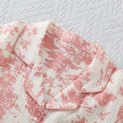 Ensemble de vêtements d'intérieur en gaze de coton avec un motif toile pittoresque - image 5