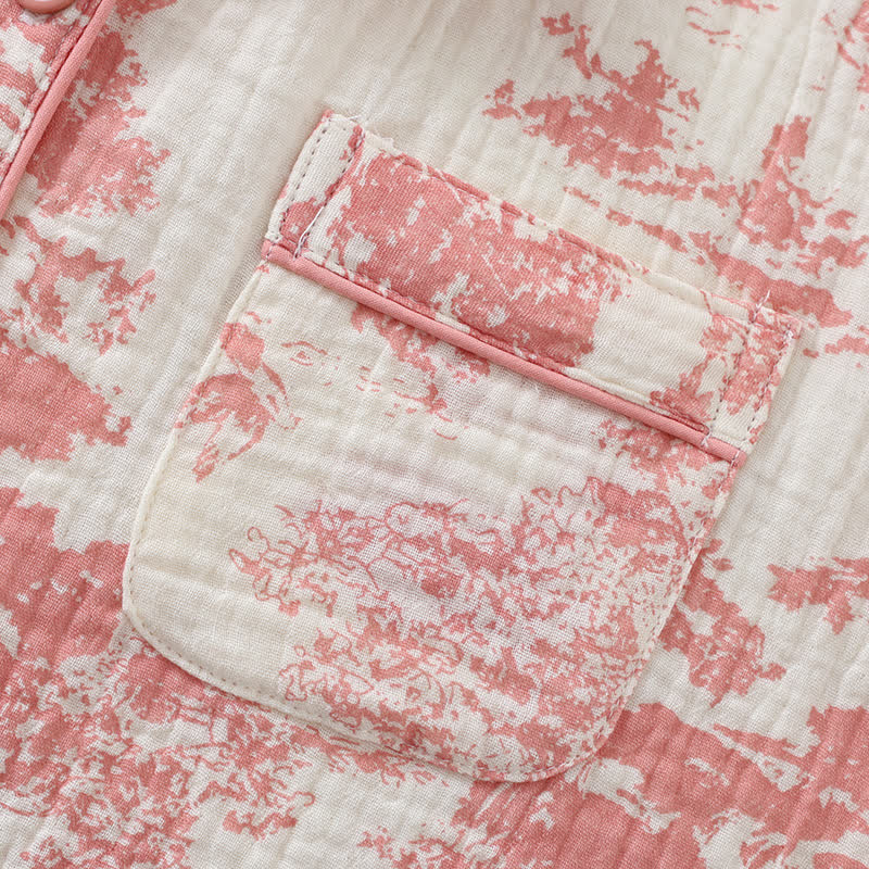 Ensemble de vêtements d'intérieur en gaze de coton avec un motif toile pittoresque - image 6