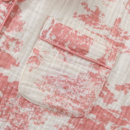 Ensemble de vêtements d'intérieur en gaze de coton avec un motif toile pittoresque - image 6