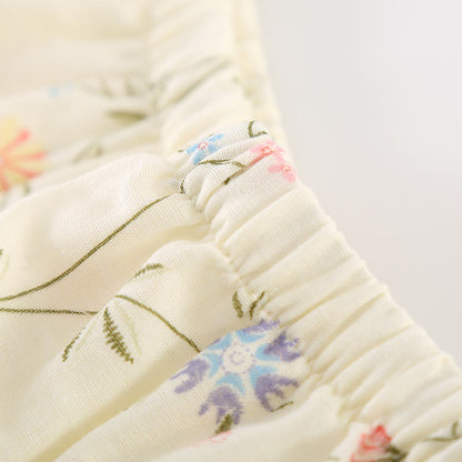 Kimono en gaze de coton fleuri