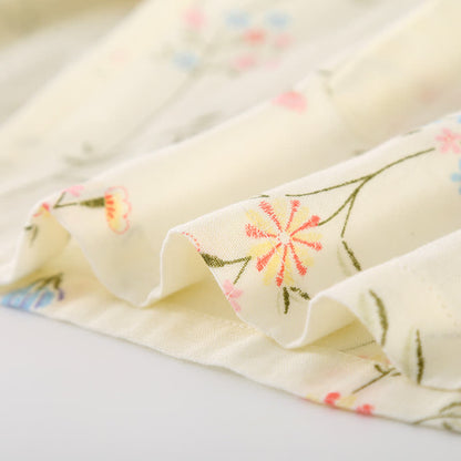 Kimono en gaze de coton fleuri