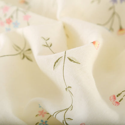Kimono en gaze de coton fleuri