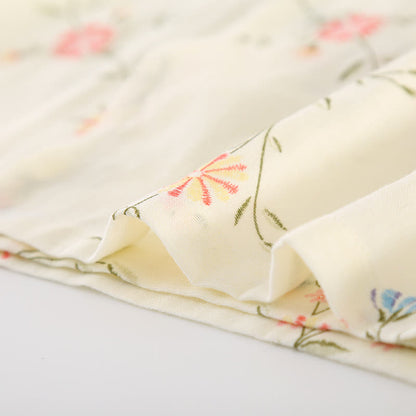 Kimono en gaze de coton fleuri